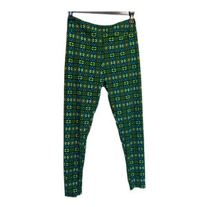 LulaRoe Leggings Black Teal Olive Green Tan T/C